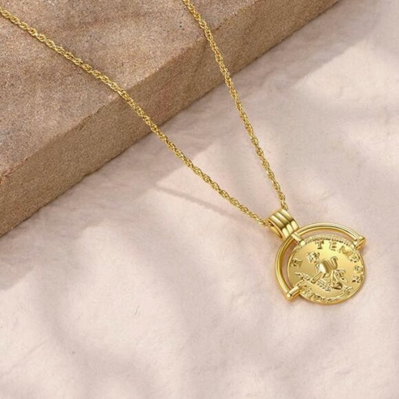 Necklace Y Pendant Commemorative coin Necklace - Picture 5 of 6